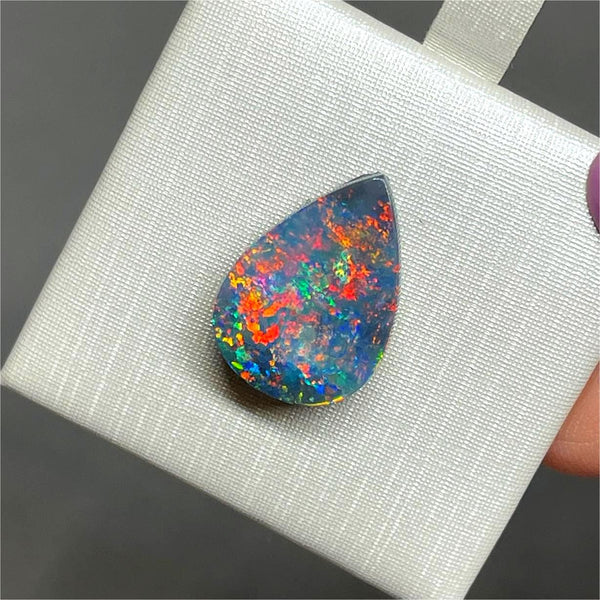 3.58ct black opal 17.7x12.6x3.1MM