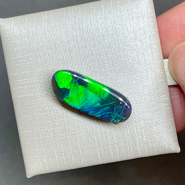 4.33ct black opal 19.7x 7.8x3.8MM