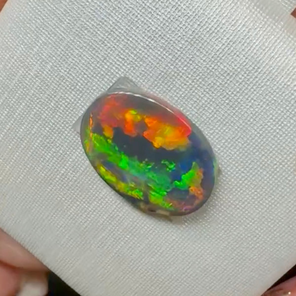 1.89ct black opal 13.9x 10x2.1MM