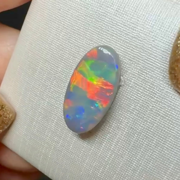 2ct black opal 13.8x 7.2x2.9MM