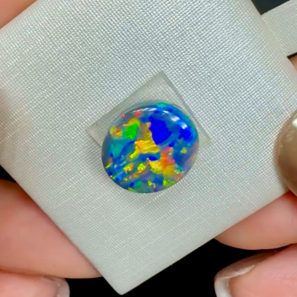 3.65ct black opal 11.3x 10x4.8MM