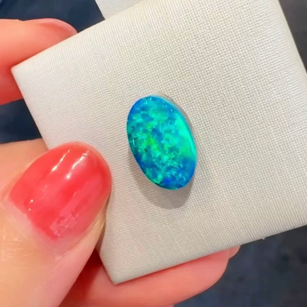 3.01ct black opal 12.5x8.2x4MM