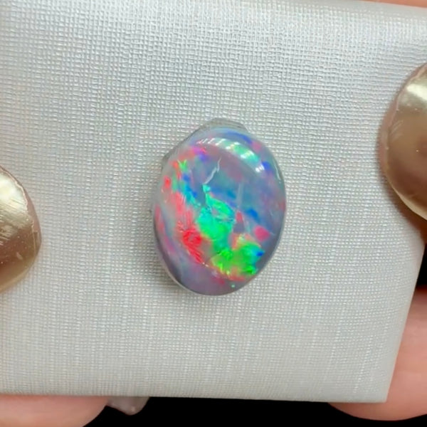 0.85ct black opal 9x 7.4x2.6MM