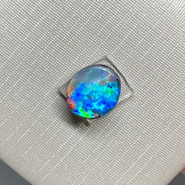 1.23ct black opal 8.2x 7.2x3.2MM